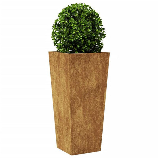 Plantenrek – Plantenstandaard – Bloemenrek – Plantentafel – Plantenhouder – 2 stuks – Cortenstaal – 35x35x75 cm – Weerbestendig – Duurzaam