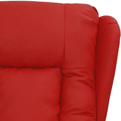 Relaxfauteuil – Relaxstoel – Elektrische Stoel – TV-Stoel – Ligstoel – Kunstleer – Elektrische Ligfunctie – Wijnrood
