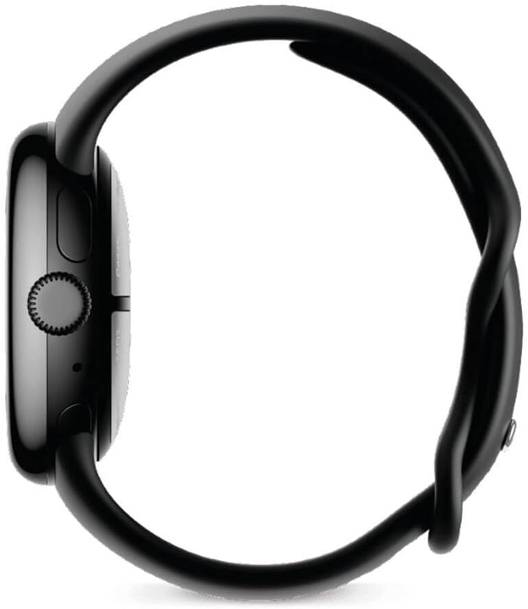 Google Pixel Watch 2 – het beste van Google en Fitbit – hartslagmeting, stressmanagement, veiligheidsfuncties – Android – aluminium behuizing in mat zwart – sportarmband in obsidiaan – wifi