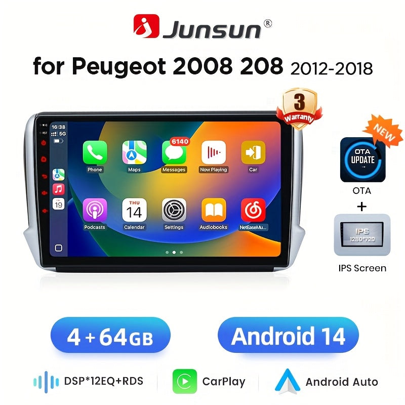 2DIN Multimedia Speler – Autoradio – Touchscreen Systeem – Navigatieunit – Car Audio – 9 Inch IPS Display – Draadloos Apple CarPlay en Android Auto