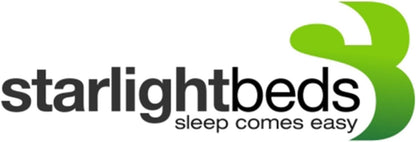Starlight Beds Kleine dubbele traagschuim matrastopper - 7,5 cm dik met afneembare, wasbare hoes, wit - 120 x 190 x 7,5 cm