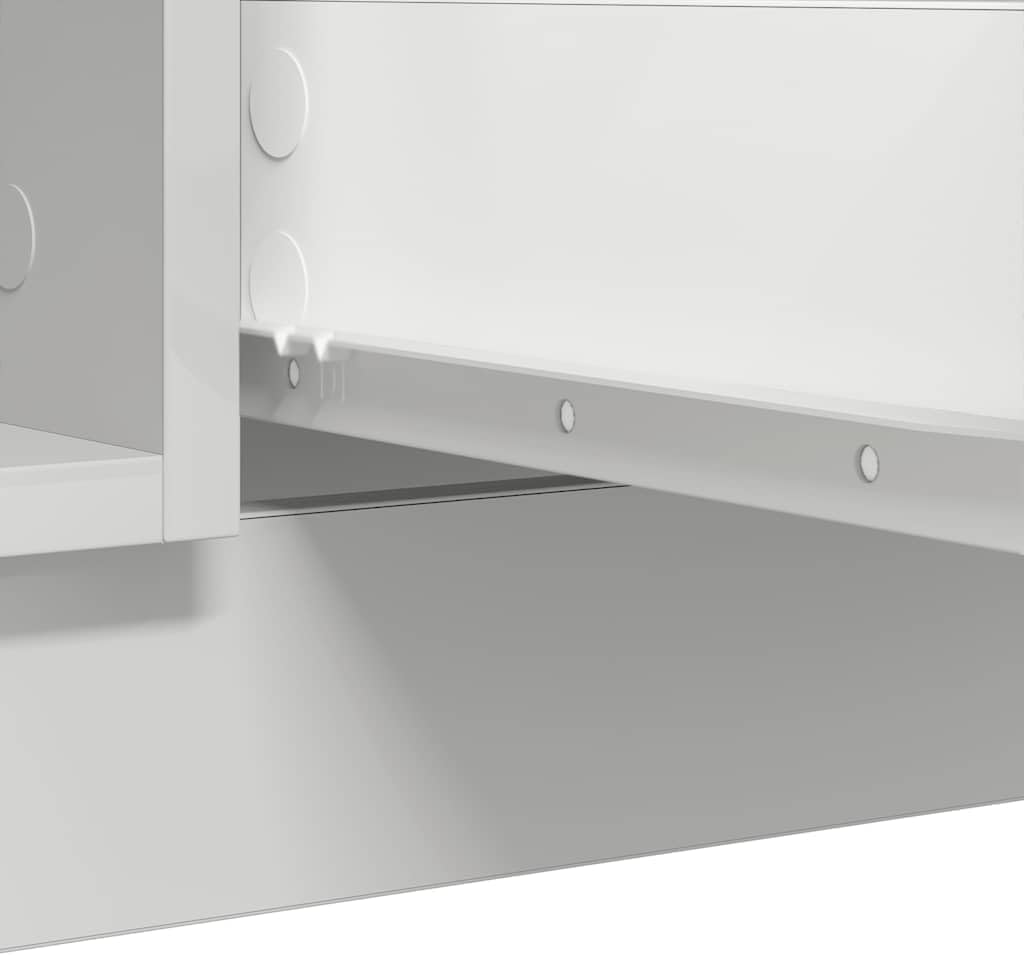 vidaXL Dressoir met lades 100,5x35x76 cm spaanplaat wit, opbergkast, dressoirkast, gangkast, buffetkast, keukenopbergkast, woonkamer opbergkast