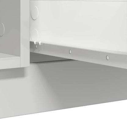 vidaXL Dressoir met lades 100,5x35x76 cm spaanplaat wit, opbergkast, dressoirkast, gangkast, buffetkast, keukenopbergkast, woonkamer opbergkast