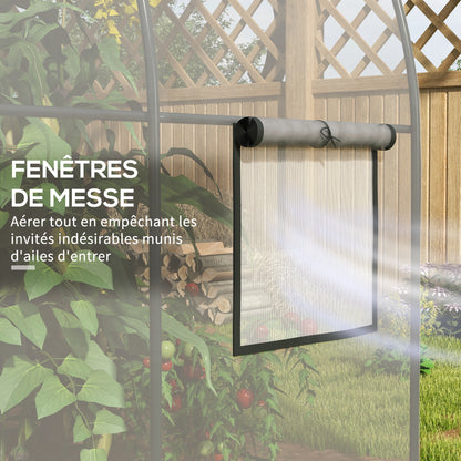Tuinkas – Kweekkas – Serre – Plantenkas – Groentekas – Transparant – Versterkt Stalen Frame – 6 m² Oppervlakte