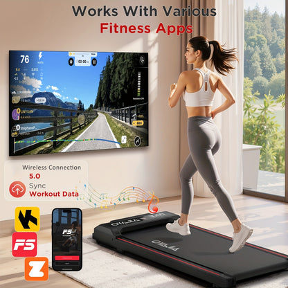 Loopband – Wandelband – Walking Pad – Treadmill – Hometrainer – Inklapbaar – 37,5x90 cm Loopvlak – Draadloze Afstandsbediening en App