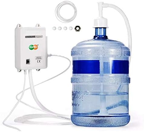 YUEWO Flessen, watersysteem, flessen, waterpomp, flessen, waterdispenser, pomp, 220 V AC 6 m, EU-stekker, 1 Gal/min met één inlaat, compatibel met koffie-/theeapparaten, waterdispensers
