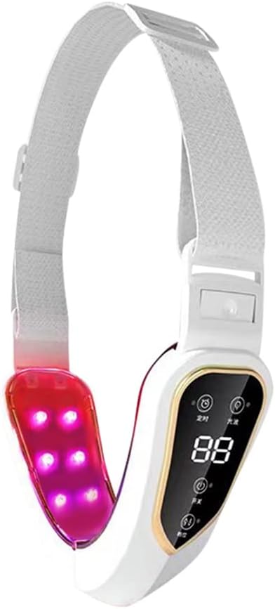 V-Face Gezichtslift Apparaat – Gezichtslift Apparaat – Face Lifting Apparaat – Kaaklijn Lifter – Hals- En Kinverzorging – Rood En Blauw Licht – USB-Oplaadbaar