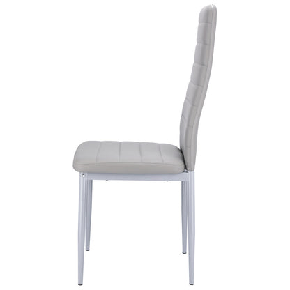 6 x VERUM Gray Eco-Leather Chair