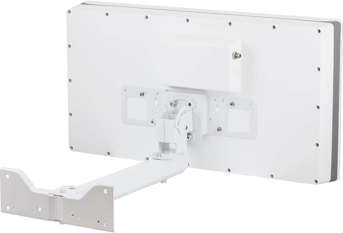 Telestar DIGIFLAT 1 Single Sat platte antenne voor 1 deelnemer (LNB: 0,2 dB, satellietschotel, vensterwand/masthouder, kompas, montagegereedschap) wit 5109470