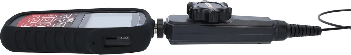 KS Tools 550.7550 HD-videoscoopset met Ø 3,9 mm 180° en 0° HD frontcamera-sonde, flexibele pvc-hoes, 3-delig