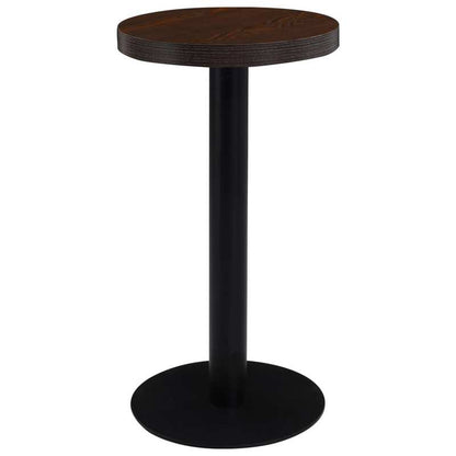 Bistrotic Dark Brown 40cm MDF Bistro Table - Modern Style, Durable & Practical, Easy to Clean with Damp Cloth, Perfect for Indoor/Outdoor Use, No Power Needed, Ideal for Dining or Decor, Dining Table | Modern Bistro Table | D