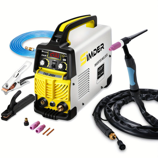 TIG Lasmachine – Lasapparaat – Lasinverter – Elektrode Lasser – WIG Lasser – 2-in-1 TIG & MMA – Instelbare Gasnabehandeling – Compact & Lichtgewicht