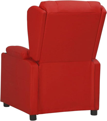 Relaxfauteuil – Relaxstoel – Elektrische Stoel – TV-Stoel – Ligstoel – Kunstleer – Elektrische Ligfunctie – Wijnrood
