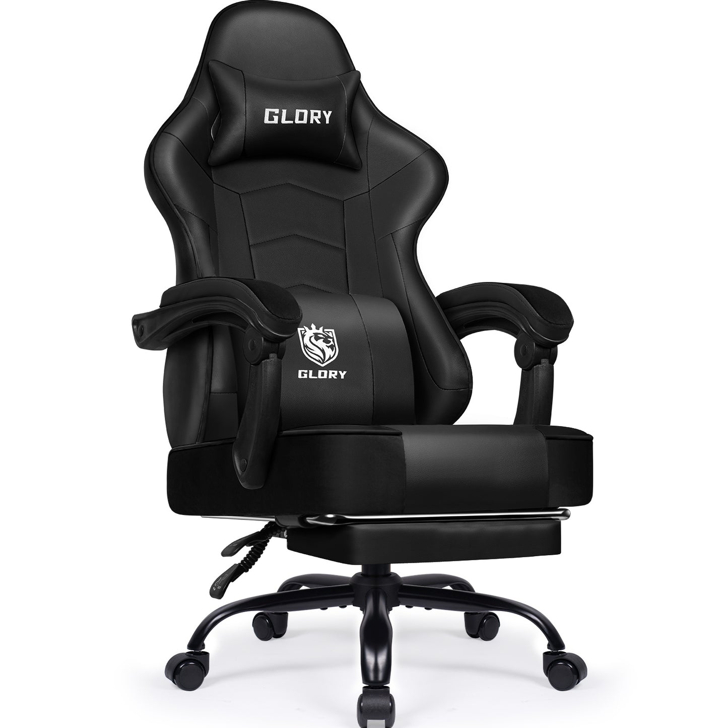 Gaming Chair, Ergonomic, Height-Adjustable, with Footrest, Adjustable Backrest – Ideal for Gaming and Working