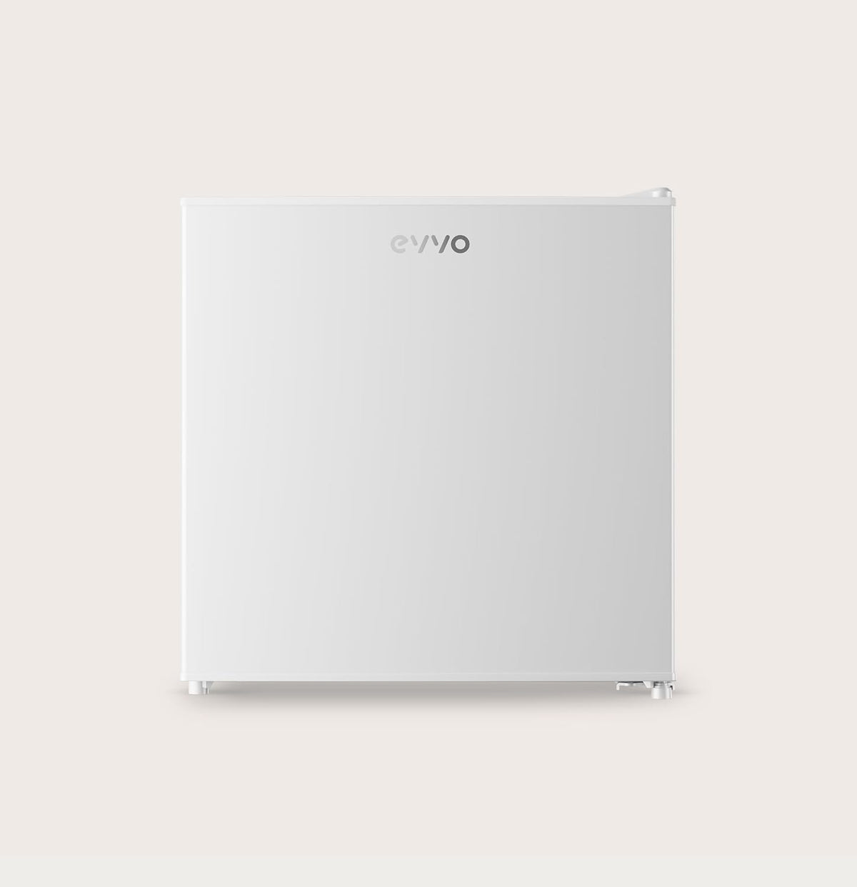 EVVO Mini-koelkast F22, 46 l, wit, energiebesparend 80 kWh/jaar, 41 dB, compact 48,5 cm, ideaal voor slaapkamer, kantoor en studio, stille mini-koelkast voor dranken en snacks