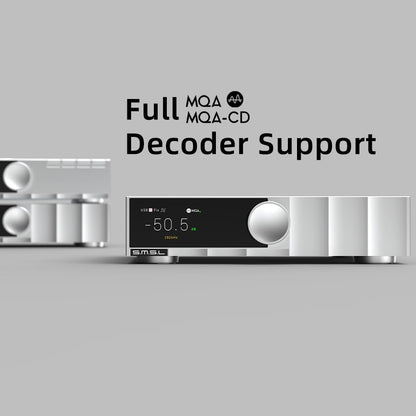 SMSL D200 audiofiele desktop-audio-decoder ROHMBD34352EKV DAC-chip Hi-Res-audio met MQA-CD-ondersteuning, 32 bits/768 kHz DSD512 CK-03 klokzender HIFI-audio USB, optisch, coaxiaal