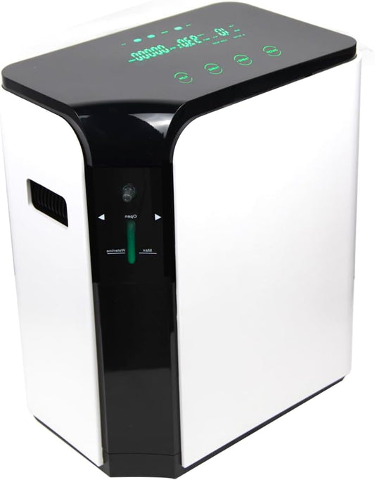 Zuurstofconcentrator – Zuurstofgenerator – Draagbare Zuurstofmachine – Zuurstofapparaat – Thuiszuurstof – Instelbare Flow 1-7L/min – Compact En Stil ≤45dB - QUORE