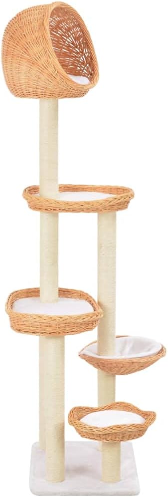 Cat scratching post sisal cat scratching post Cat Tree cats scratching post cats accessories indoor natural willow wood - 170729