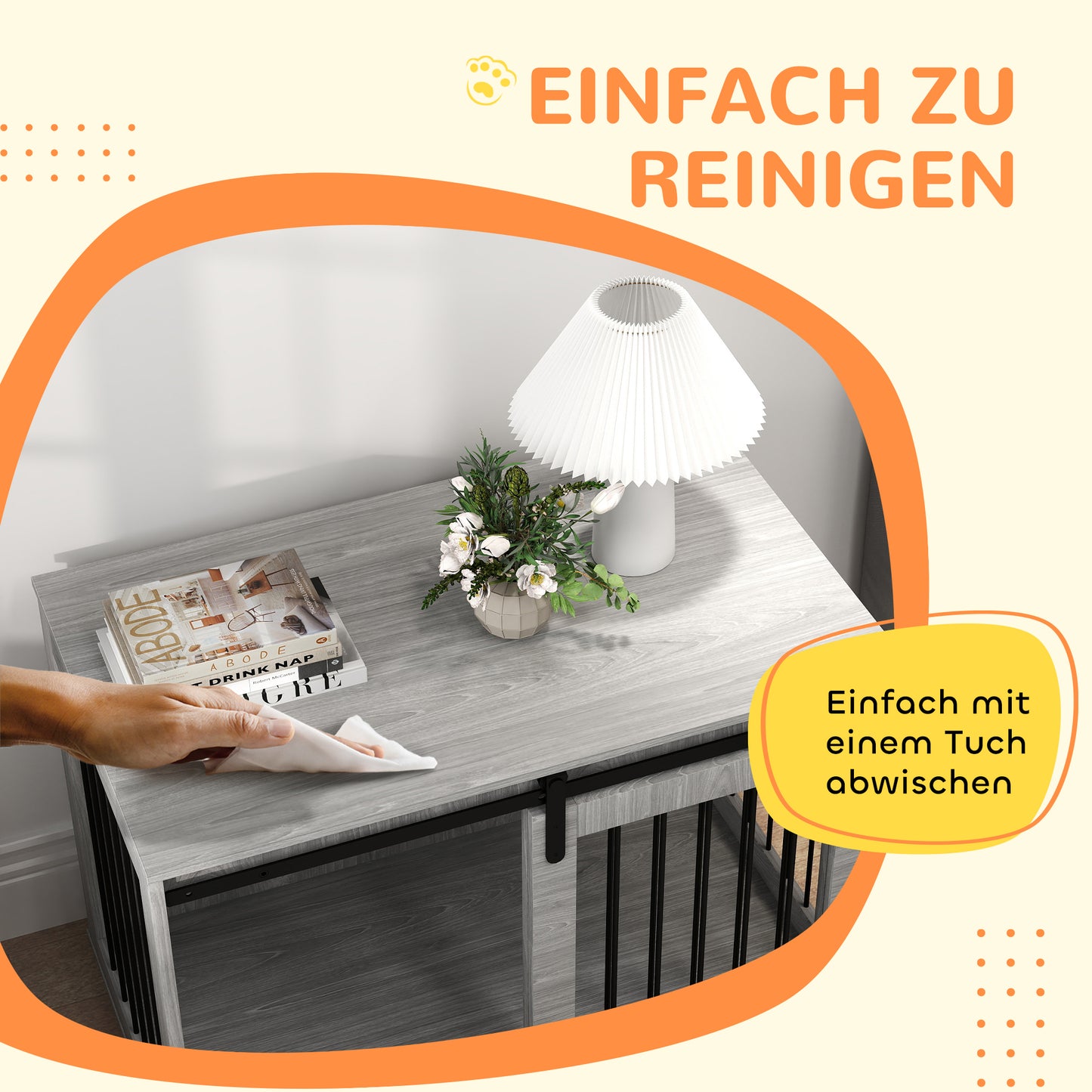 Hondenbench – Hondenkooi – Bench – Hondenhuisje – Hondenkennel – Opvouwbaar – Schuifdeur – Ventilatie – Spaanplaat & Staal – 98x58x61 cm – Grijs