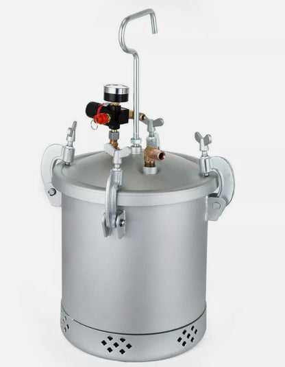 Verfspuit – Verfspuitpistool – Spuitpistool – Verfspuitreservoir – Verfspuit met drukvat – 10 Liter Drukvat – Werkdruk 25-30 PSI