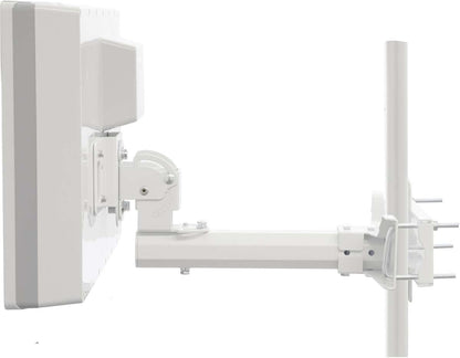 Telestar DIGIFLAT 1 Single Sat platte antenne voor 1 deelnemer (LNB: 0,2 dB, satellietschotel, vensterwand/masthouder, kompas, montagegereedschap) wit 5109470