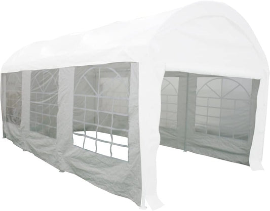 Zijpanelen wit voor Event paviljoen 3x6 meter, bekleding van polyethyleen, 140g/m² in wit, 4 stuks