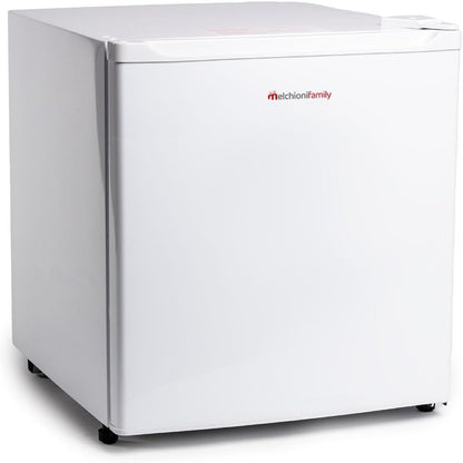 Melchioni Family Mini-koelkast met compressor, model Igloo, totale capaciteit 46 liter, met extra koude minicellen, klasse E, kleur: wit, 44 x 48 x 49,60 cm