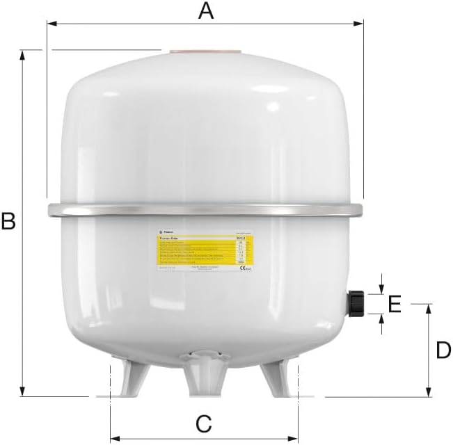 Flamco Flexcon Solar 35L 2,5/8 bar Solar Expansievat - 16064