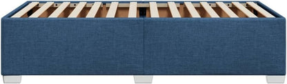 Bedframe – Bedbodem – Slaapkamerbed – Logeerbed – Eenpersoonsbed – Polyester Bekleding – Lattenbodem 90x190 cm – Stevige Kunststof Poten