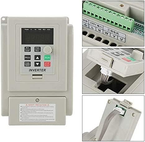 Jadeshay 220 VAC Frequentieomvormer 1 Fasig Ingang 3-fasige Uitgang Frequentieregelaar VFD-snelheidsregelaar voor 3-fasige 2.2 kW Wisselstroommotor