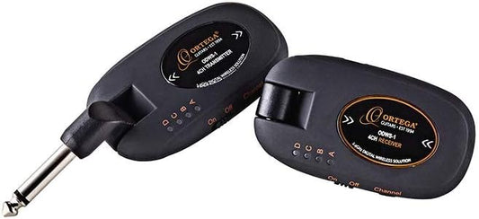 Ortega Guitars Digital Wireless System - Oplaadbare accessoires voor gitaar - Zwart (ODWS-1BK)