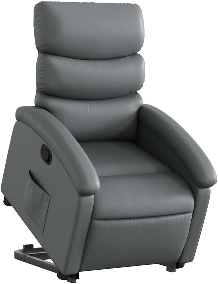 vidaXL Stand Up Chair Faux Leather Grey, Stand Up Chair, Stand Up Chair, Stand Up Chair, Stand Up Chair, Senior Chair, Stand Up Chair, Stand Up Chair, Stand Up Chair