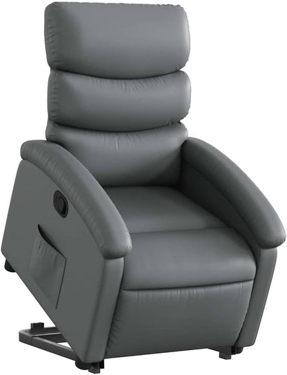 vidaXL Stand Up Chair Faux Leather Grey, Stand Up Chair, Stand Up Chair, Stand Up Chair, Stand Up Chair, Senior Chair, Stand Up Chair, Stand Up Chair, Stand Up Chair