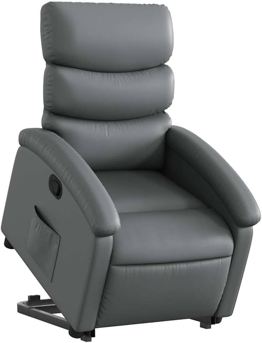 vidaXL Stand Up Chair Faux Leather Grey, Stand Up Chair, Stand Up Chair, Stand Up Chair, Stand Up Chair, Senior Chair, Stand Up Chair, Stand Up Chair, Stand Up Chair