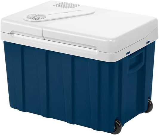 Mobicool MQ40W AC/DC draagbare elektrische koelbox met wielen, 39 liter, 12 V en 230 V voor auto, vrachtwagen, boot, camper en stopcontact