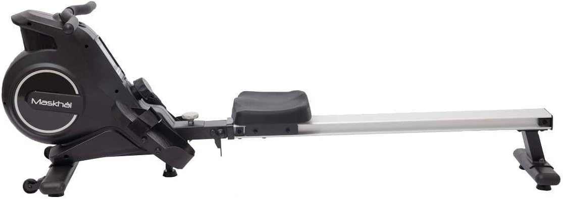 Home Rowing Machine MK270, Rowing Training at Home or Gym, 8 Resistance Levels, LCD Console, Bluetooth Connection to Mobile Phone or Tablet. - QUORE