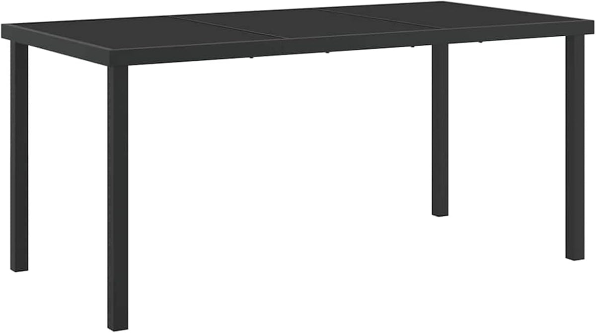 Gecheer Set van 4 zwarte PE-rotan standaard duurzame tuinstoelen, tuinstoelen, tuinmeubelset, tuinstoelen voor tuinen, binnenplaatsen, balkons, restaurants, 3380922 - QUORE