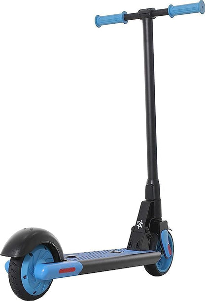 Wispeed T650, Elektrische step voor kinderen (6,5 inch, 8 km/u, ideaal voor 8/14 jaar, IPx4, voetrem achteraan, bel) blauw