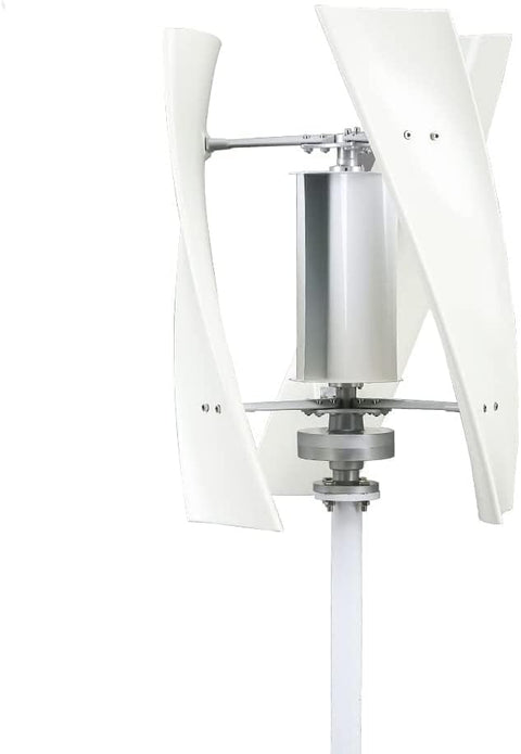 Wind Turbine - Windmill Generator - Wind Energy - Wind Turbine - 2000W - 24V - 3 Blades - with MPPT Controller - White