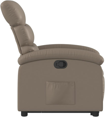 Cappuccino 3204046 fauteuil, met rugleuning, van kunstleer, meubelstuk voor woonkamer, fauteuil, relaxstoel, stoel voor slaapkamer - QUORE