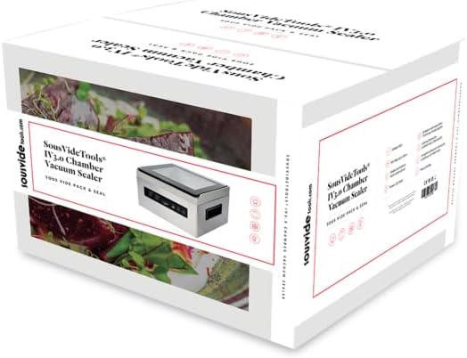 SousVideTools IV3.0 Chamber Vacuum Sealer, zwart en zilver [SVT-03003]