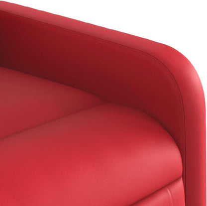 Gecheer Reclining Chair, Reclining Chair, Faux Leather, Red, 66 x 89.5 x 95.5 cm, TV Chair, Reclining Chair, Faux Leather Chair
