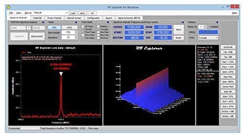 LATNEX SPA-3G Combo RF Explorer spectrumanalysator - handheld RF-frequentieanalysator en RF-spectrum WIFI HAM-radio WiFi-netwerk audio frequentiesignaal analyzer - Inclusief software
