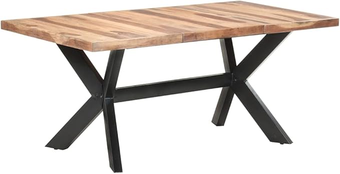 vidaXL Dining table 180x90x75 cm solid wood with honey-colored finish