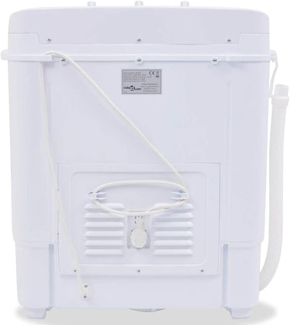 vidaXL Mini Washing Machine Double Drum 5.6kg Washing Machine Clothes Cleaning - QUORE