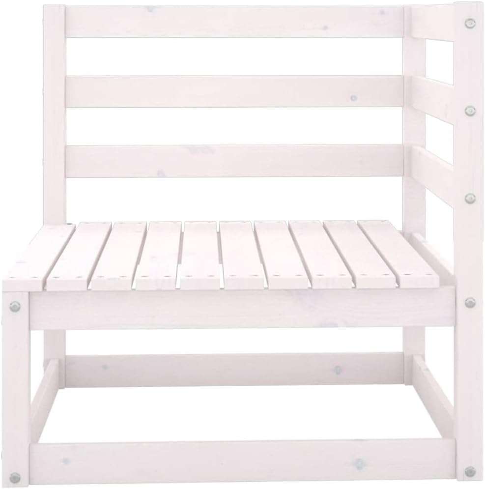 Contemporary design, living room furniture, garden bench, garden bench, floor deep sofa bed frame, 2 seater garden bench white solid pine, suitable for garden lawn pool - QUORE