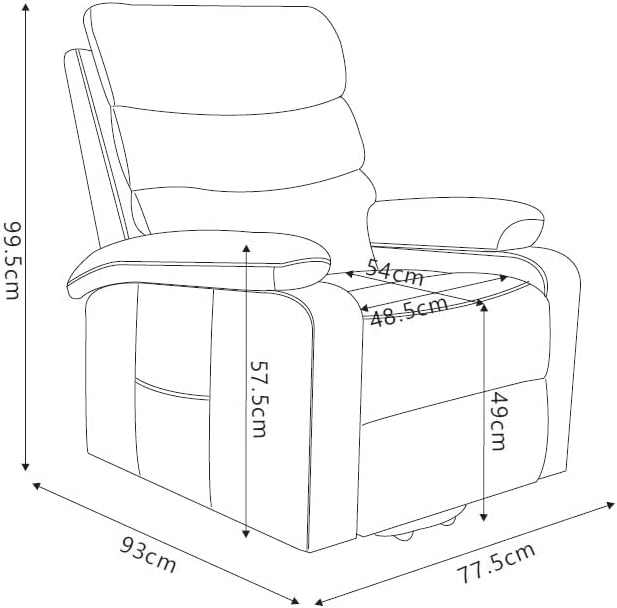 Relaxfauteuil – Elektrische Stoel – Sta-Op Fauteuil – Massagefauteuil – Thermotherapie Fauteuil – Zelfhulpfunctie – 4-Zone Massage