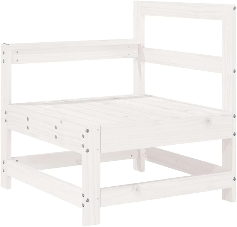 Garden Lounge Set Balcony Furniture Lounge Furniture Outdoor Garden Lounge Furniture Set Lounge Set Garden Furniture White Solid Wood Oak 3186320 - QUORE