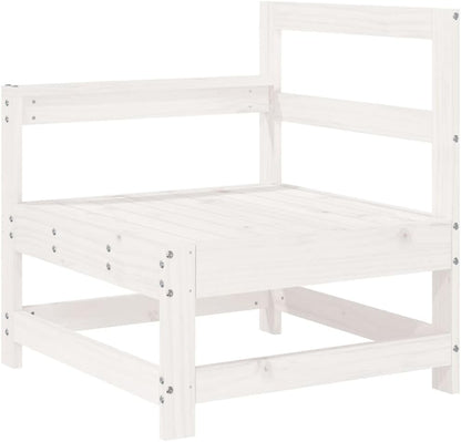 Garden Lounge Set Balcony Furniture Lounge Furniture Outdoor Garden Lounge Furniture Set Lounge Set Garden Furniture White Solid Wood Oak 3186320 - QUORE