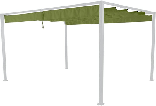 Dak voor paviljoen Sky 3x4 m, kiwigroen bekleding van polypropyleen, PU-gecoat, 200 g/m² in kiwigroen